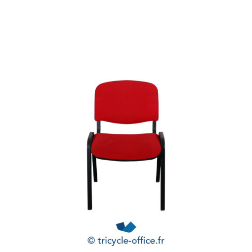 Tricycle Office Mobilier Bureau Occasion Chaise Visiteur Rouge (2)