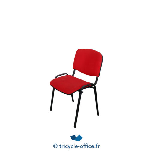Tricycle Office Mobilier Bureau Occasion Chaise Visiteur Rouge (3)