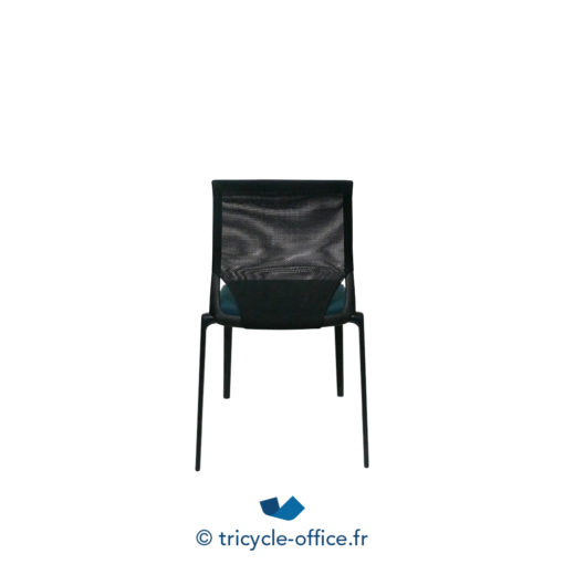 Tricycle Office Mobilier Bureau Occasion Chaise Visiteur Empilable MediaSlim Vitra Verte Noire (4)