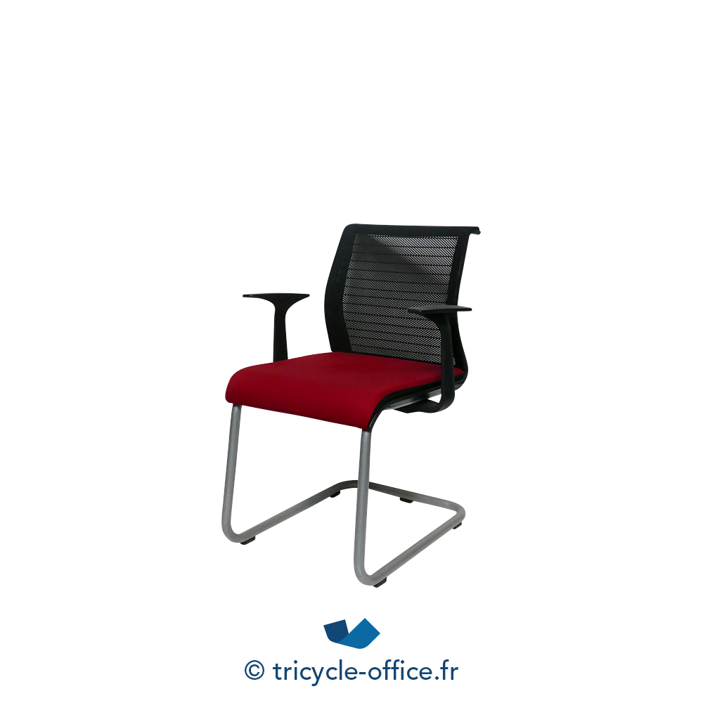 Chaise visiteur THINK avec accoudoirs - Occasion - Tricycle Office