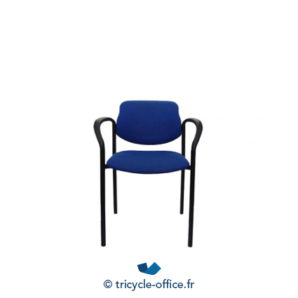 Tricycle Office Mobilier Bureau Occasion Chaise Empilable Avec Accoudoirs Bleu 1