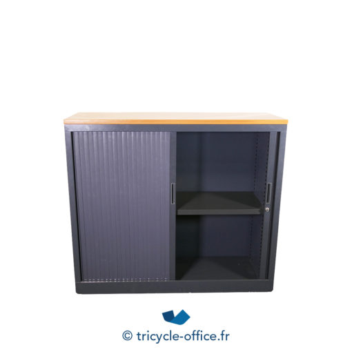 Tricycle Office Mobilier Bureau Armoire Basse Anthracite (3)