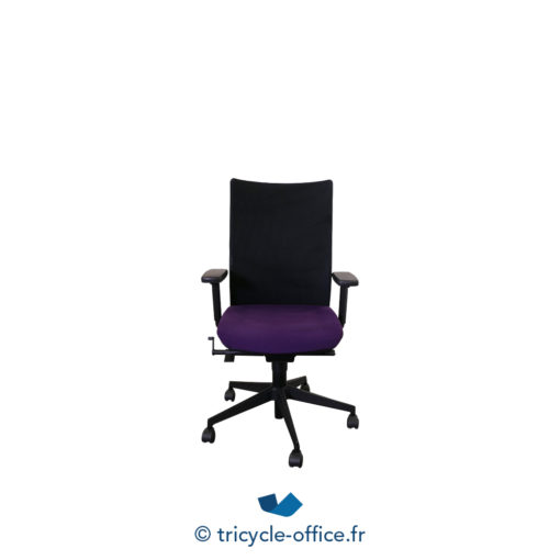 Tricycle Office Mobilier Bureau Occasion Fauteuil De Bureau Eurosit Assise Violette Dossier Noir (3)
