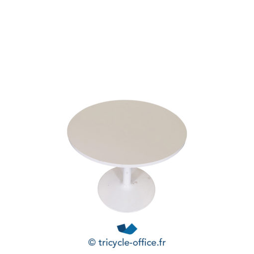 Tricycle Office Mobilier Bureau Occasion Table Ronde Blanche Cider (2)