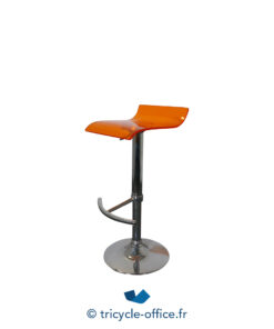 Tabouret haut assise Orange