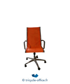 Tricycle Office Mobilier Bureau Occasion Fauteuil De Bureau Résille Orange (2)