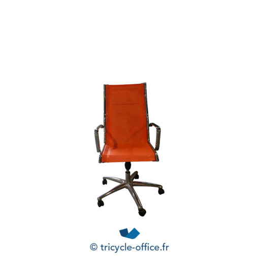 Tricycle Office Mobilier Bureau Occasion Fauteuil De Bureau Résille Orange (2)