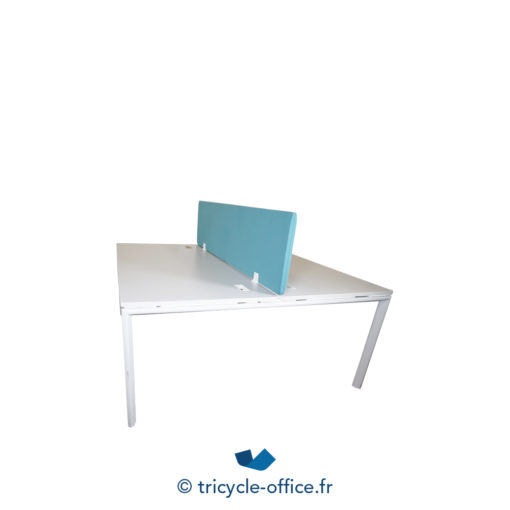 Tricycle Office Mobilier Bureau Occasion Bench De 2 Separateur Bleu (2)
