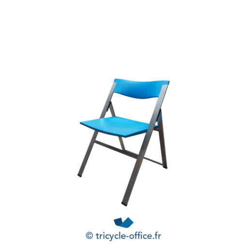 Tricycle Office Mobilier Bureau Occasion Chaises Pliantes Design Bleu (3)