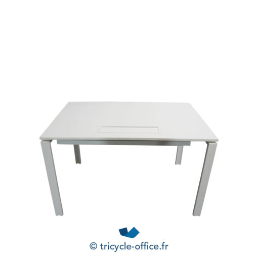 Tricycle Office Mobilier Bureau Occasion Bureau Droit Blanc 120 Cm (1)