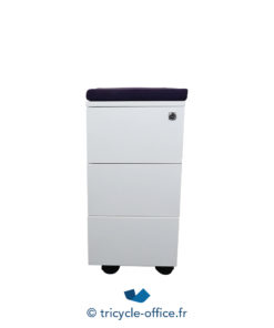 Tricycle Office Mobilier Bureau Occasion Caissons 3 Tiroirs Top Colore Violet Occasion (2)