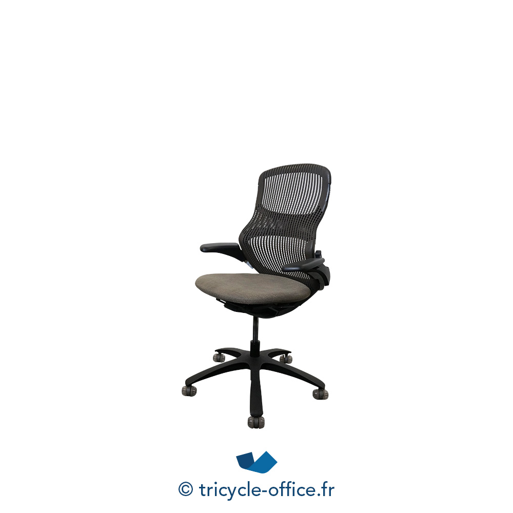 Chaise de bureau sans accoudoirs, sans roulettes, ergonomique