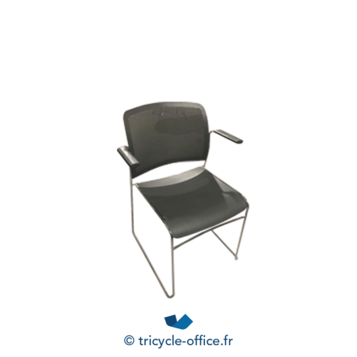 Tricycle Office Mobilier Bureau Occasion Chaise Visiteur Grise