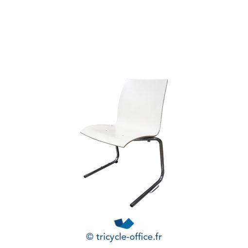 Tricycle Office Mobilier Bureau Occasion Chaise Blanche Pieds Luge Inverse (1)