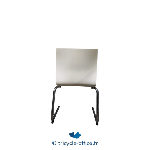 Tricycle Office Mobilier Bureau Occasion Chaise Blanche Pieds Luge Inverse (3)