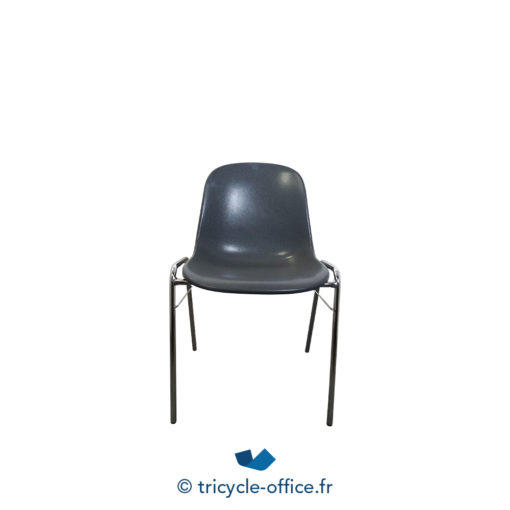 Tricycle Office Mobilier Bureau Occasion Chaise Visiteur Coque Anthracite (2)