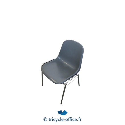 Tricycle Office Mobilier Bureau Occasion Chaise Visiteur Coque Anthracite (3)