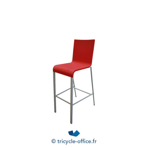 Tricycle Office Mobilier Bureau Tabouret Haut Rouge2