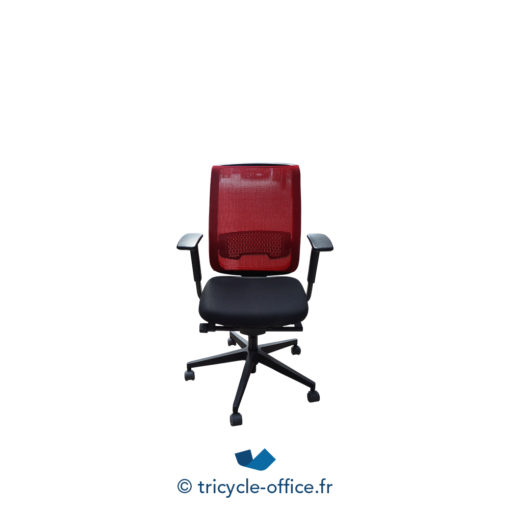 Tricycle Office Mobilier Bureau Occasion Fauteuil De Bureau Reply Rouge Et Noir (3)