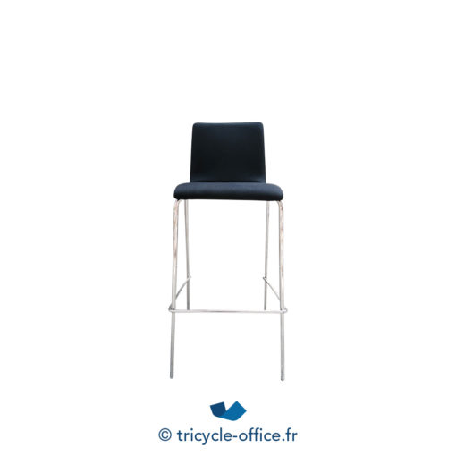 Tricycle Office Mobilier Bureau Occasion Chaise Haute Tissu Noir (3)