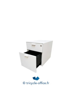 Tricycle Office Mobilier Bureau Occasion Caisson Blanc 2 Tiroirs (3)
