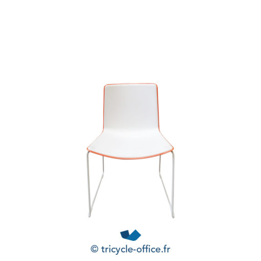 Tricycle Office Chaise Visiteur PEDRALI Modèle Tweet Orange (1)