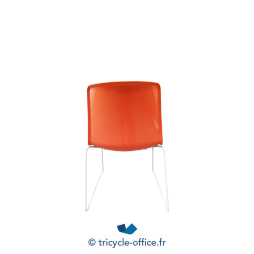 Tricycle Office Chaise Visiteur PEDRALI Modèle Tweet Orange (3)