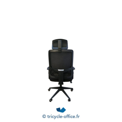 Tricycle Office Fauteuil De Bureau Noir Avec Appui Tête (3)