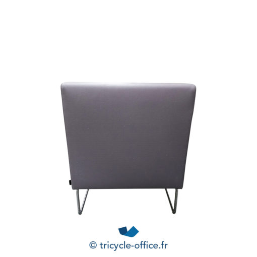Tricycle Office Mobilier Bureau Occasion Chauffeuse PEDRALI Cuir Gris (2)
