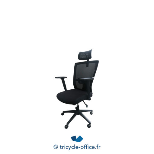 Tricycle Office Mobilier Bureau Occasion Fauteuil De Bureau Noir Appui Tête (3)