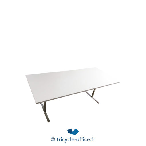 Tricycle Office Mobilier Bureau Occasion Table Basculante Blanche 180 Cm (1)