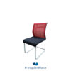 Tricycle-Office-mobilier-bureau-occasion-Chaise-visiteur-STEELCLASE-Think-rouge-et-noire (