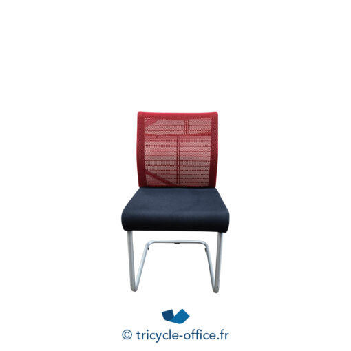Tricycle-Office-mobilier-bureau-occasion-Chaise-visiteur-STEELCLASE-Think-rouge-et-noire (1)