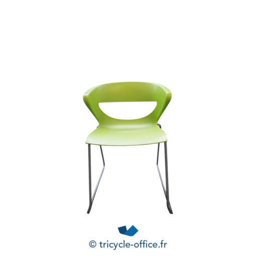 Tricycle Office Chaise Visiteur Verte Style KASTEL (1)