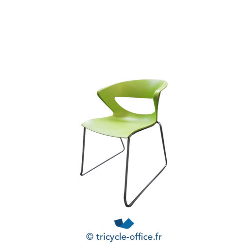 Tricycle Office Chaise Visiteur Verte Style KASTEL (3)