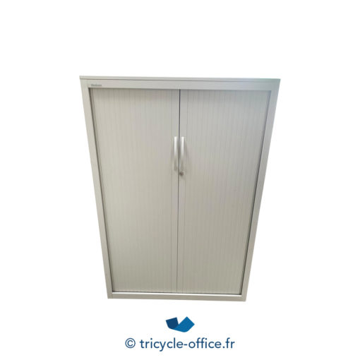 Tricycle Office Mobilier Bureau Occasion Armoire Mi Haute STEELCASE Blanche (1)