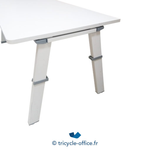 Tricycle Office Mobilier Bureau Occasion Table STEELCASE Blanche 180x80 Cm (2)
