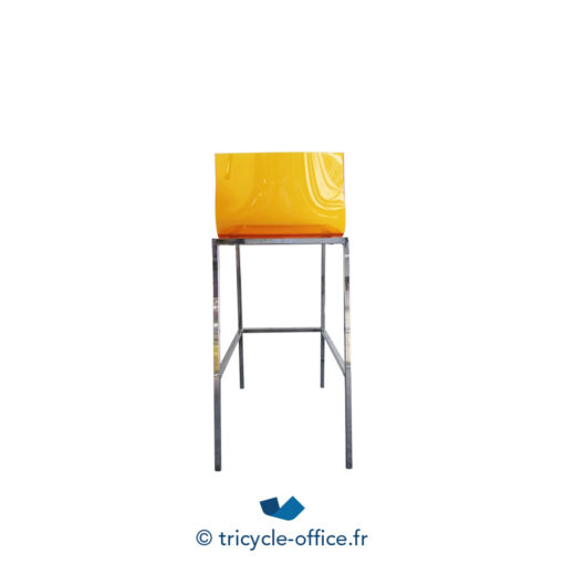 Tricycle Office Mobilier Bureau Occasion Tabouret Haut Orange Transparent (2)