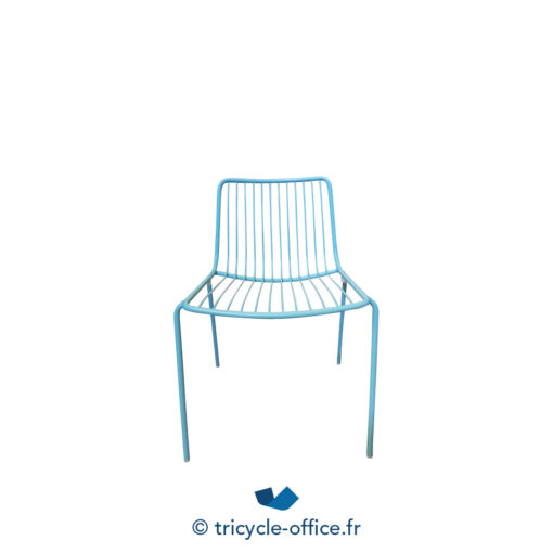 Tricycle Office Mobilier Bureau Occasion Chaise D'extérieur PEDRALI Nolita Bleu (1)