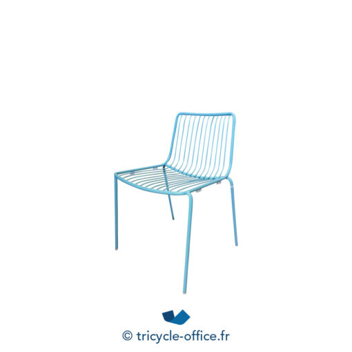 Tricycle Office Mobilier Bureau Occasion Chaise D'extérieur PEDRALI Nolita Bleu (2)