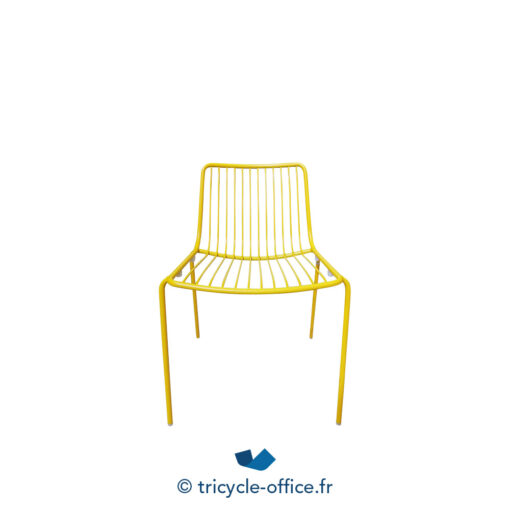 Tricycle Office Mobilier Bureau Occasion Chaise D'extérieur PEDRALI Nolita Jaune (1)