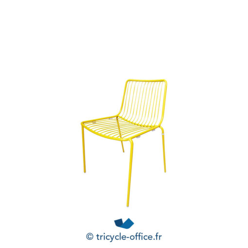 Tricycle Office Mobilier Bureau Occasion Chaise D'extérieur PEDRALI Nolita Jaune (2)