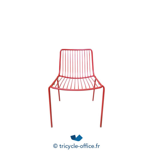 Tricycle Office Mobilier Bureau Occasion Chaise D'extérieur PEDRALI Nolita Rouge (1)