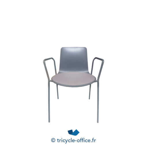 Tricycle Office Mobilier Bureau Occasion Chaise Visiteur ENEA Lottus Anthracite Avec Accoudoirs (1)