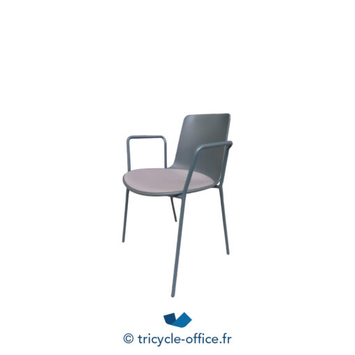 Tricycle Office Mobilier Bureau Occasion Chaise Visiteur ENEA Lottus Anthracite Avec Accoudoirs (2)