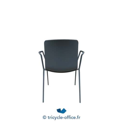 Tricycle Office Mobilier Bureau Occasion Chaise Visiteur ENEA Lottus Anthracite Avec Accoudoirs (3)