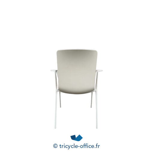 Tricycle Office Mobilier Bureau Occasion Chaise Visiteur ENEA Lottus Gris Clair Avec Accoudoirs (3)