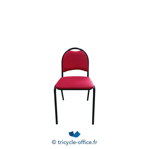 Tricycle Office Mobilier Bureau Occasion Chaise Visiteur Rouge (1)