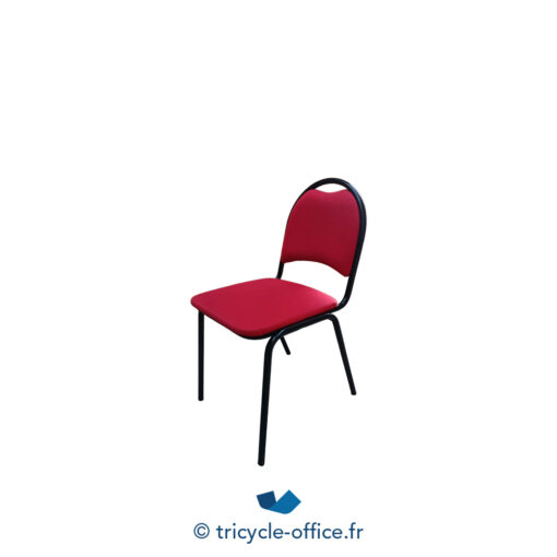 Tricycle Office Mobilier Bureau Occasion Chaise Visiteur Rouge (2)