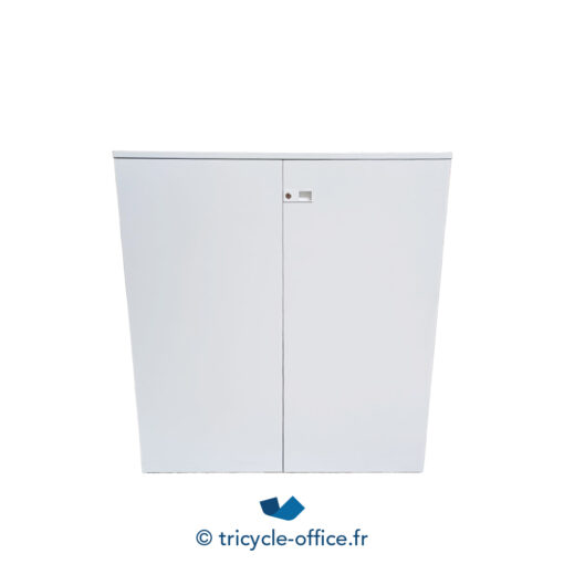 Tricycle Office Mobilier Bureau Occasion Armoire Basse KNOLL Blanche 107x100 Cm (1)